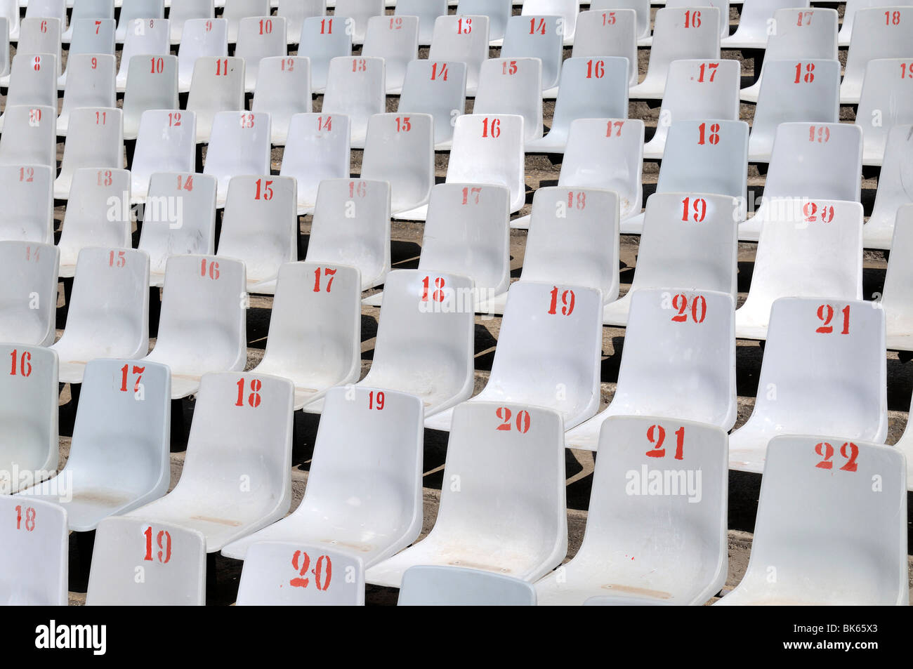 2010 FIFA World Cup, empty spectator seats, Loftus Versfeld Stadium, Pretoria, South Africa, Africa Stock Photo