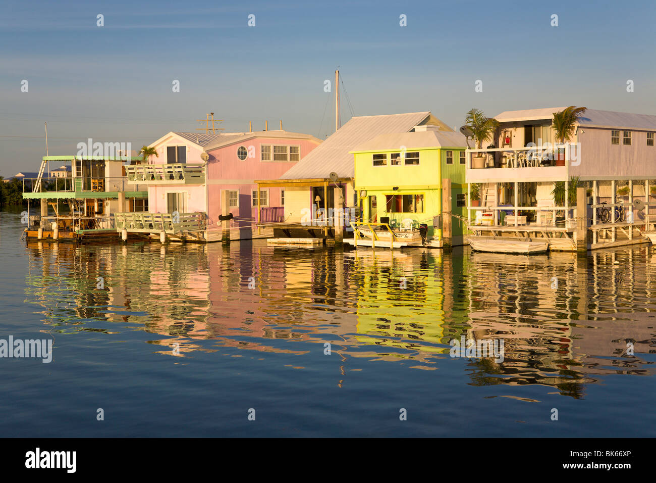 Floating Houses, "Key West", Florida, USA Stock Photo Alamy