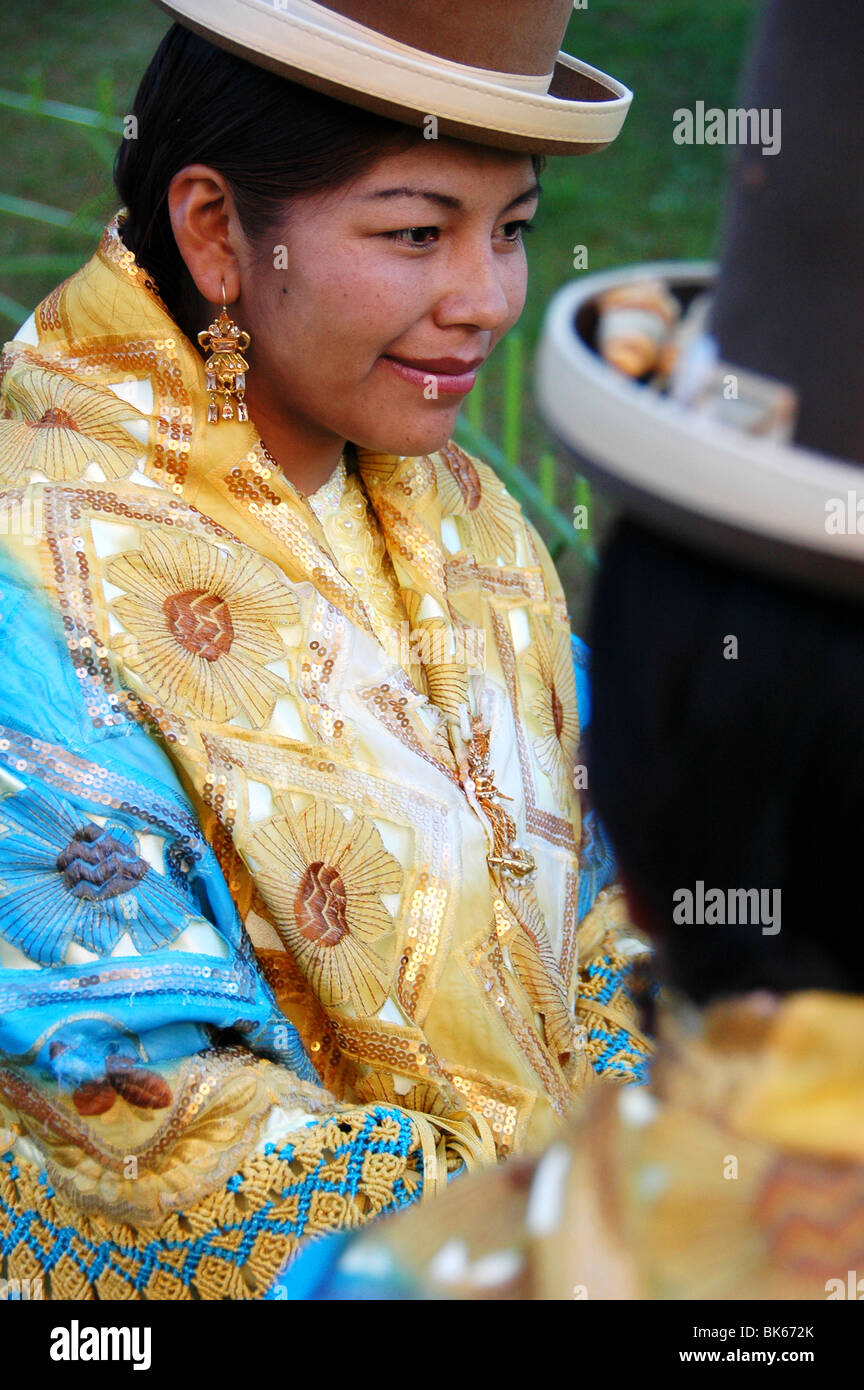 Indian beauty contest in La Paz, Bolivia Stock Photo Alamy