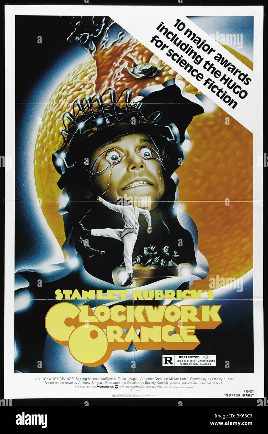 A Clockwork Orange Year : 1971 Director : Stanley Kubrick Movie poster (USA) Stock Photo