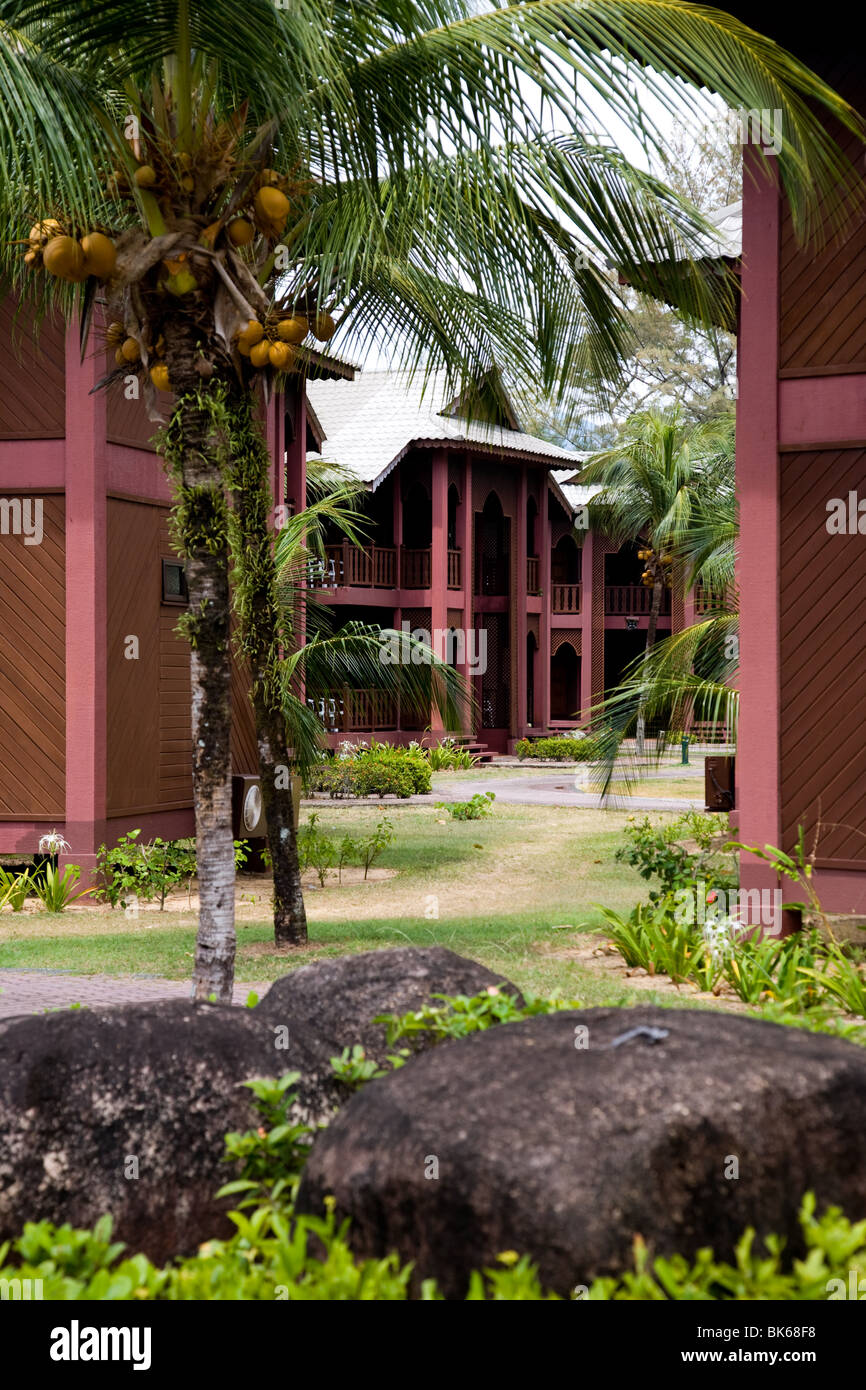 berjaya hotel tioman island chalet accomodation Stock Photo