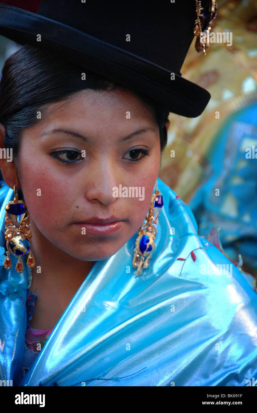 Indian beauty contest in La Paz, Bolivia Stock Photo Alamy