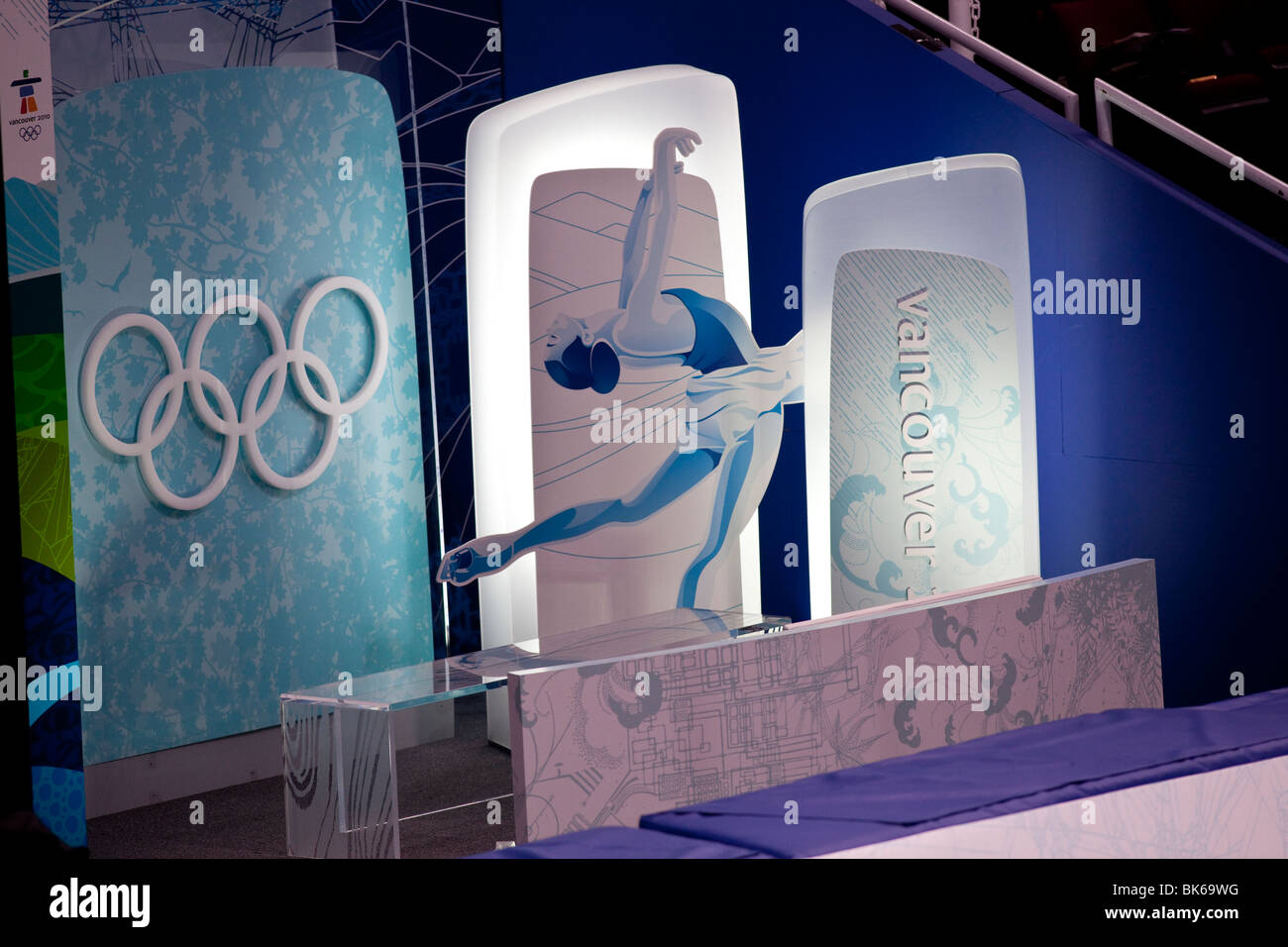 Kiss and cry area for the Figure Skating event at the 2010 Olympic