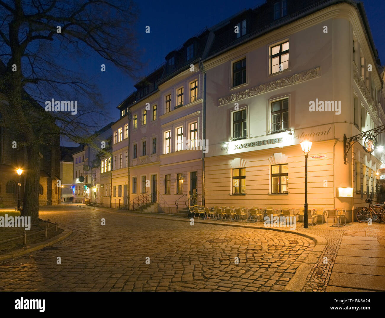 Nikolaikirchplatz, Nikolaiviertel, Berlin, Germany Stock Photo