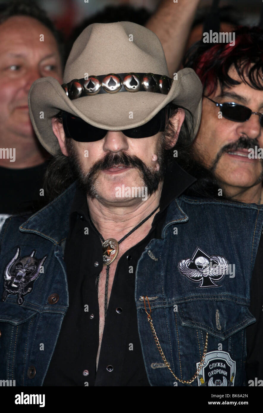 LEMMY SCORPIONS INDUCTED INTO HOLLYWOOD'S ROCKWALK HOLLYWOOD LOS ANGELES CA 06 April 2010 Stock Photo
