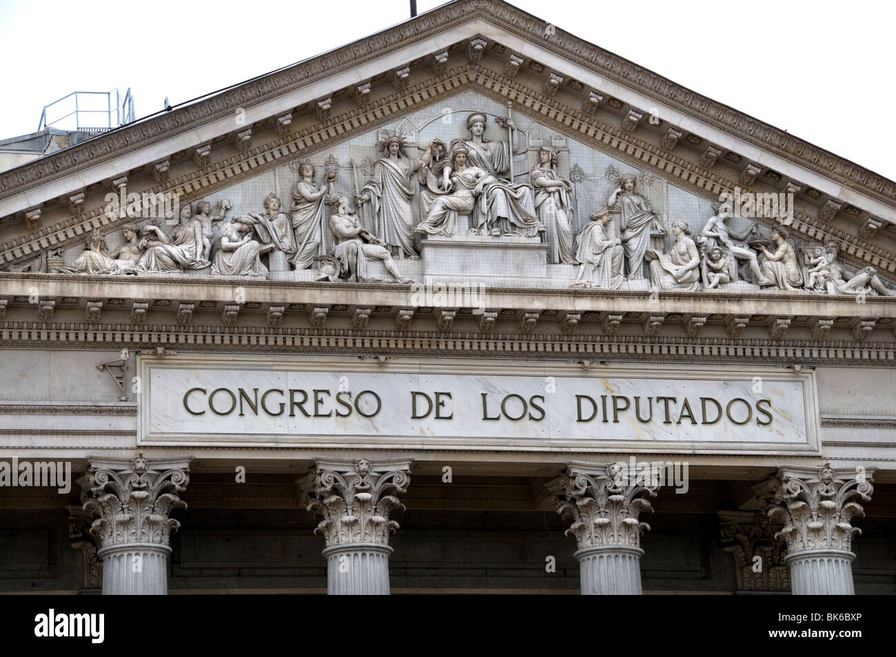 Madrid Spain Spanish Congreso de los Diputados Congress of Deputies Stock Photo