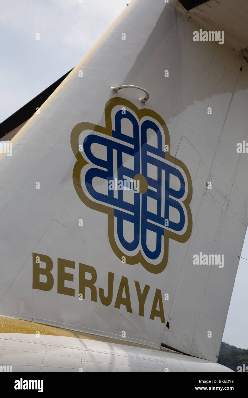 Berjaya Airlines Plane Tioman Island Malyasia Asia Stock Photo