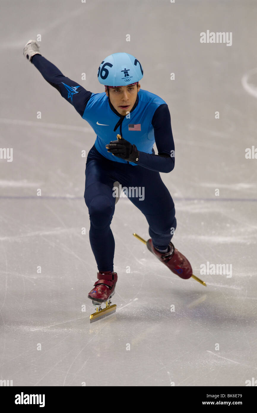 Apolo Anton Ohno Usa Competing In The 1000m Short Track Speed Stock Photo Alamy