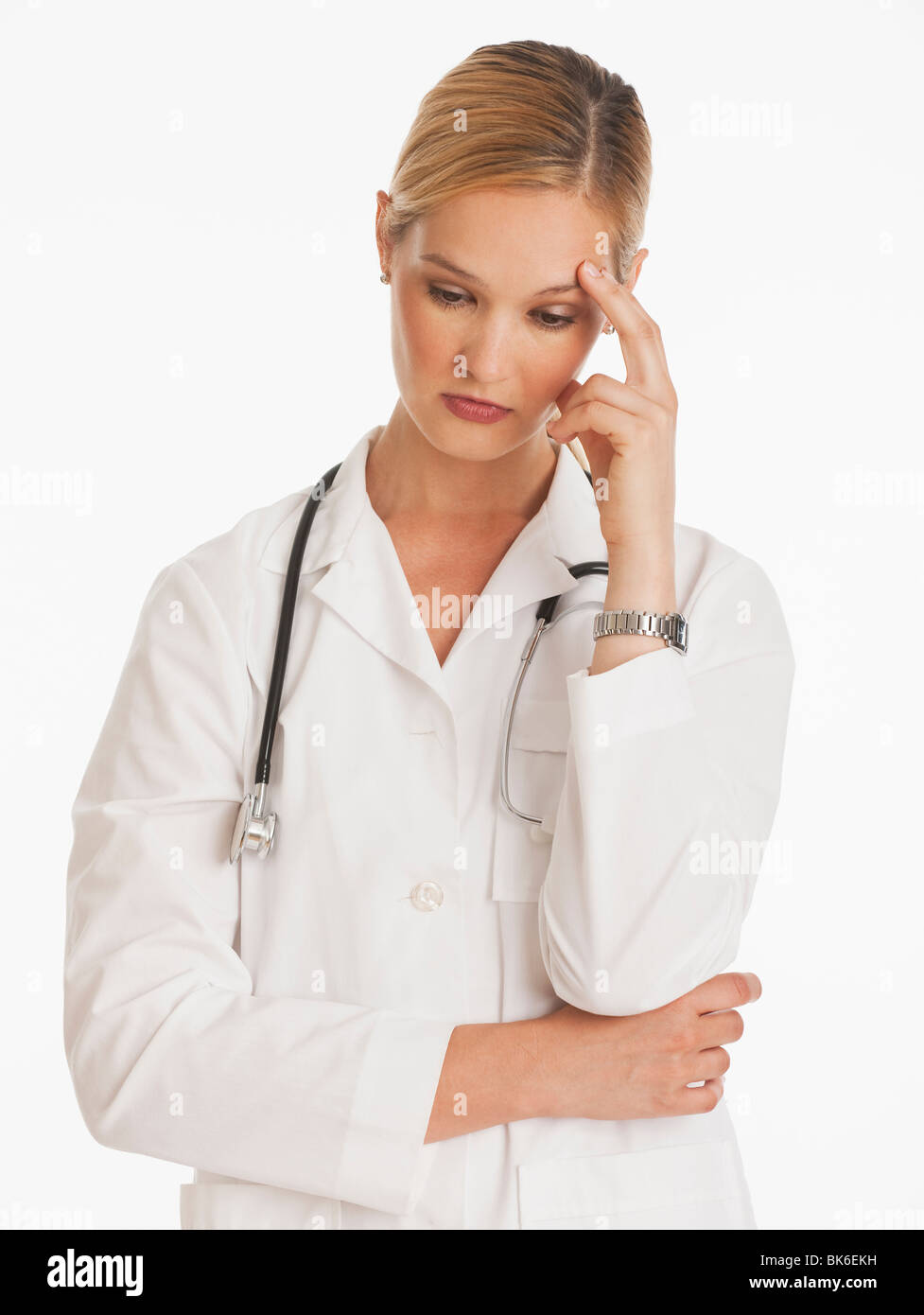 Portrait tired medical doctor hi-res stock photography and images - Alamy