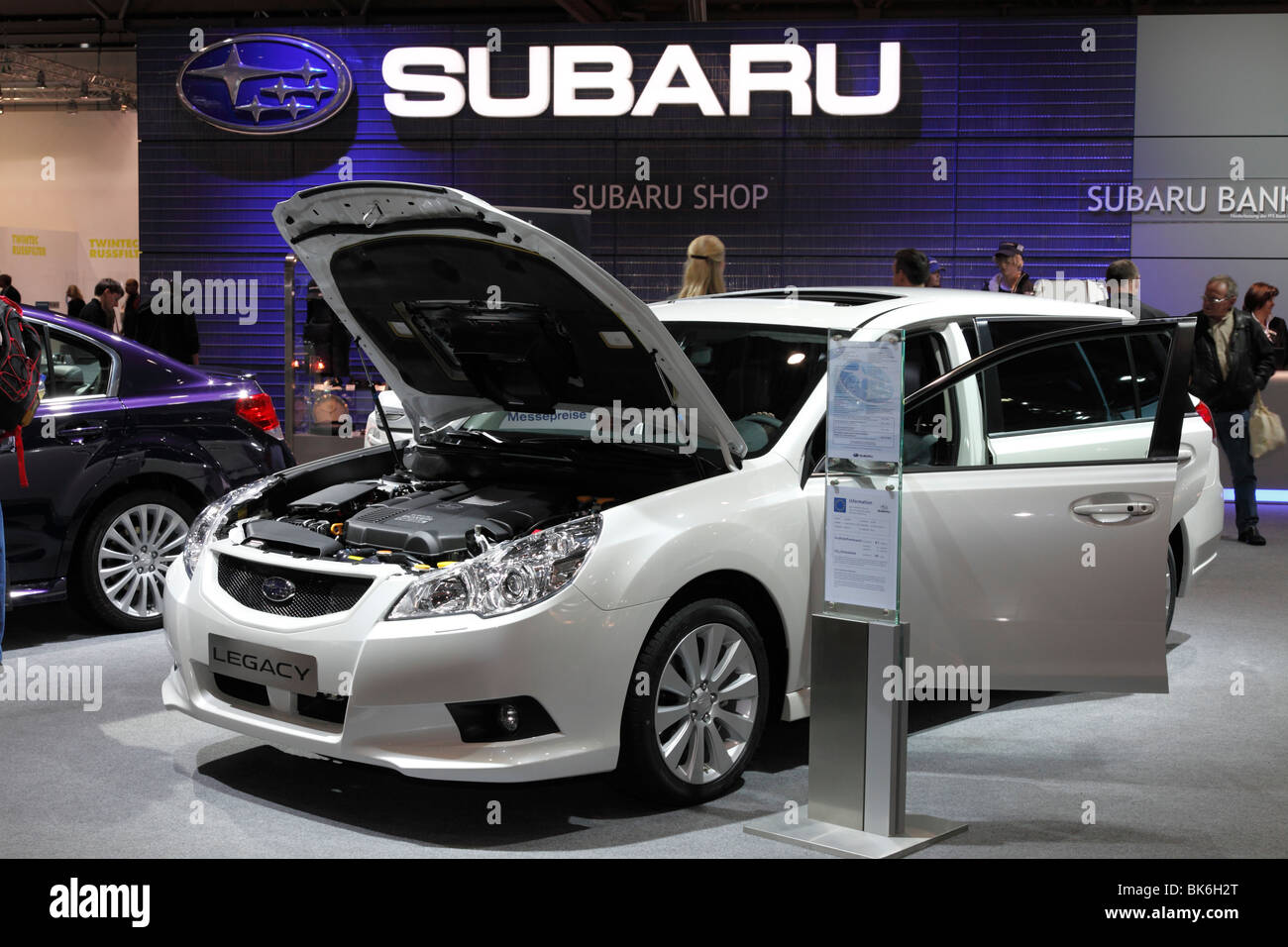 SUBARU Legacy 2.0 Comfort at the Auto Mobil International (AMI) - Motor Show 2010 in Leipzig, Germany Stock Photo