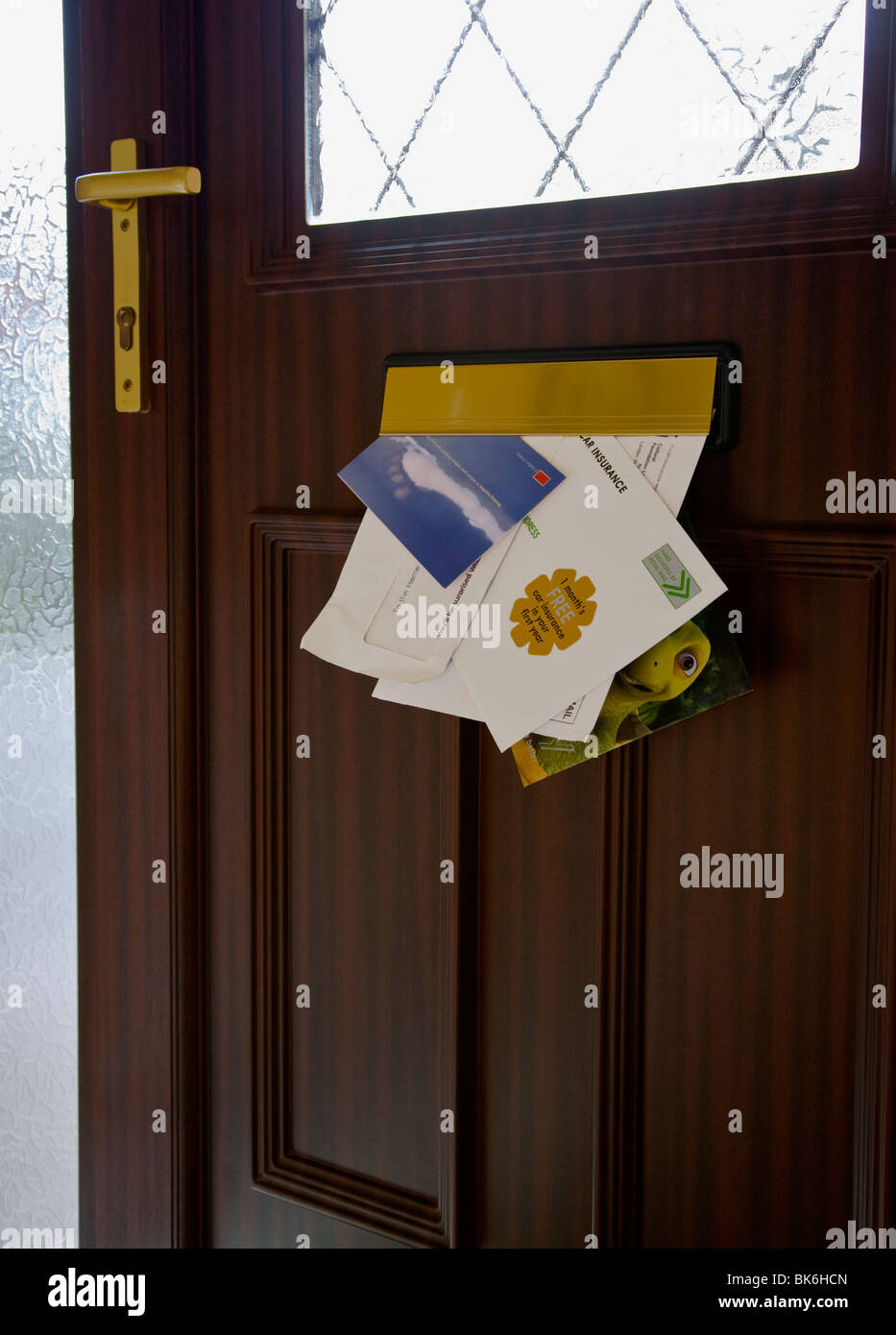 Junk mail delivery Stock Photo