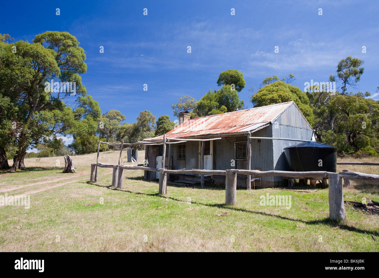 A homestead in the Snowy mountains area near Lake Eucumbene, Australia