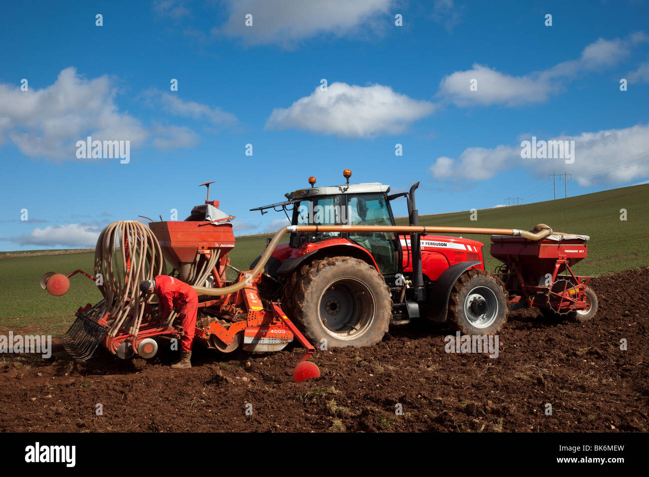 Grain sowing machine with attachments Stock Photo by ©alho007