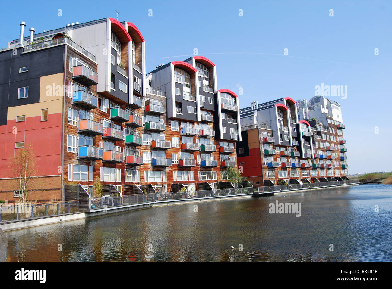 Greenwich Millennium Village housing flats modern Stock Photo Alamy