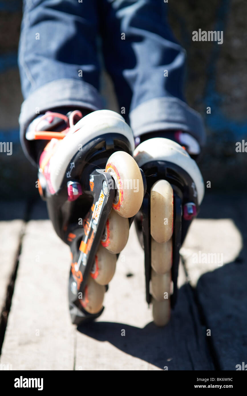 Wearing roller skates closeup hires stock photography and images Alamy