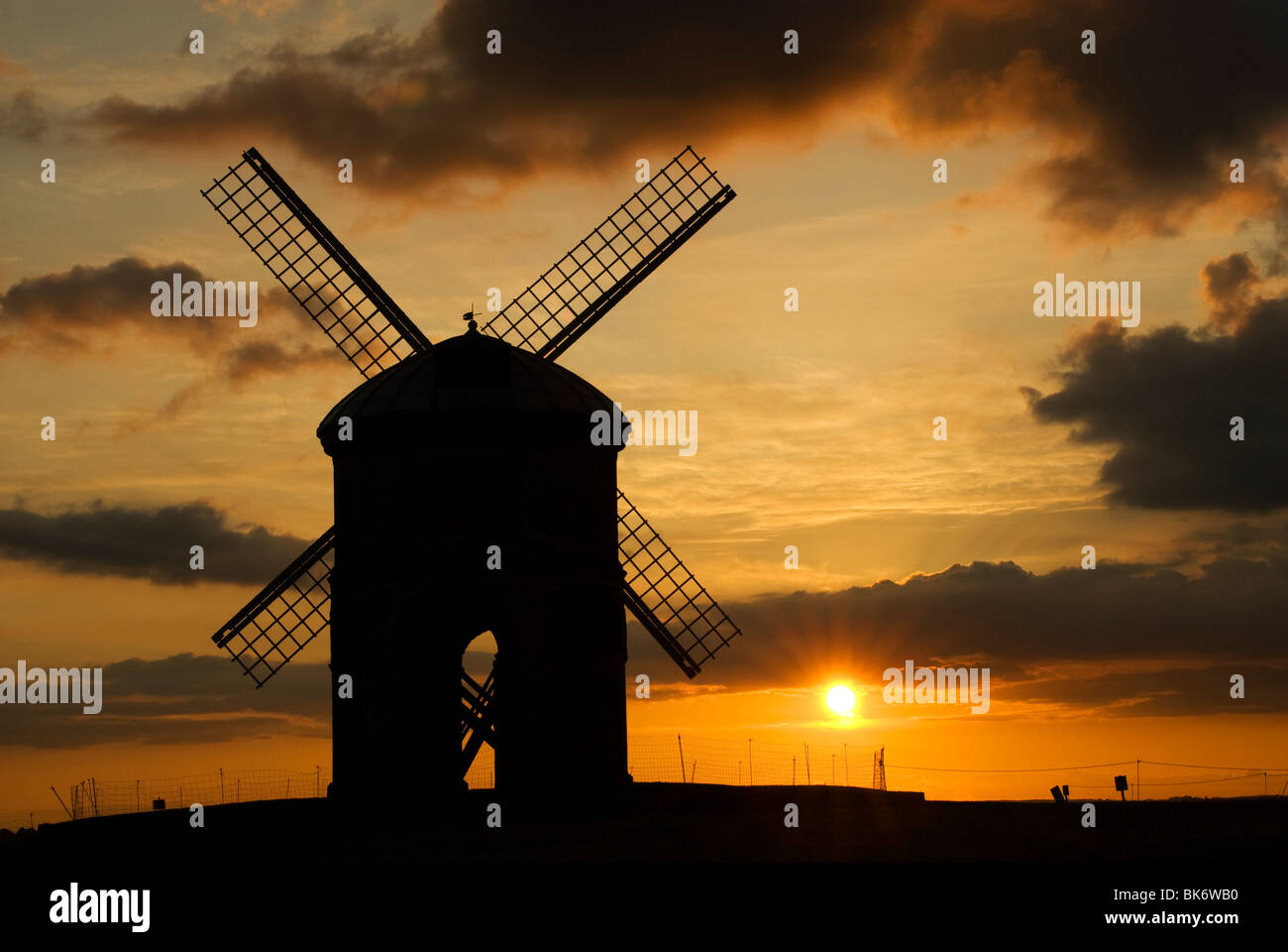 Chesterton Windmill at sunset Stock Photo