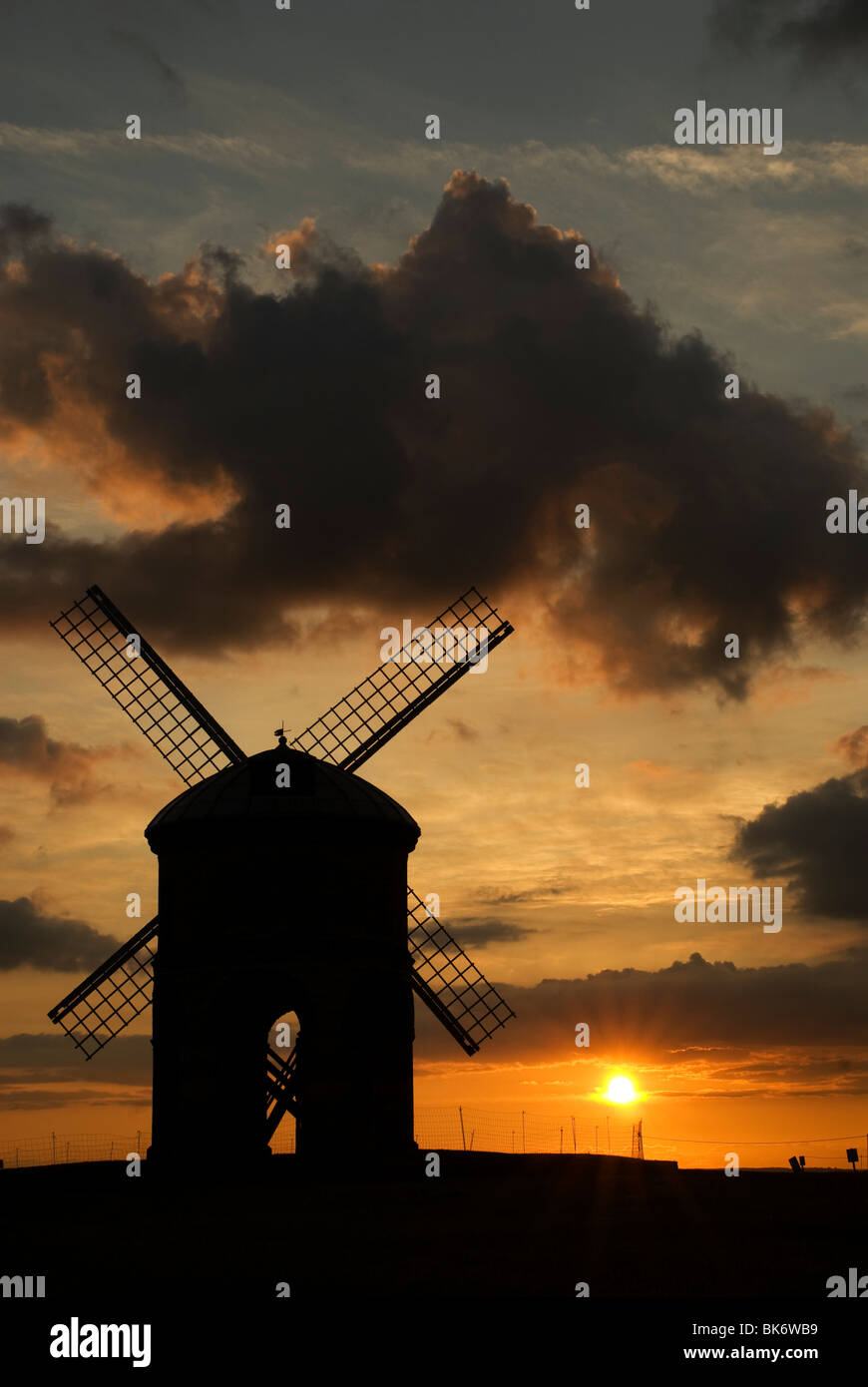 Chesterton Windmill at sunset Stock Photo