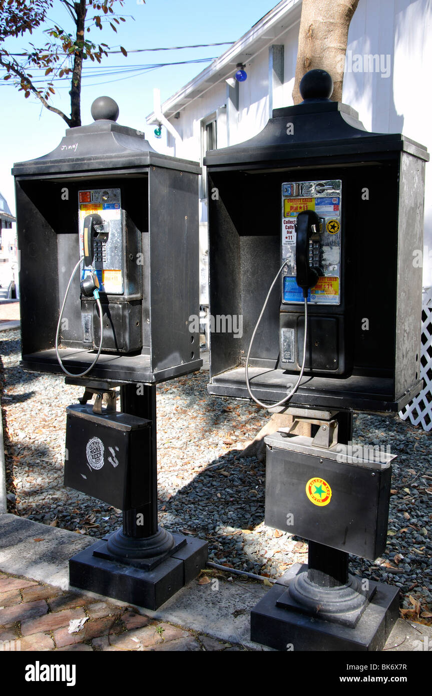 Telephone booths, Key West, Florida, USA Stock Photo - Alamy