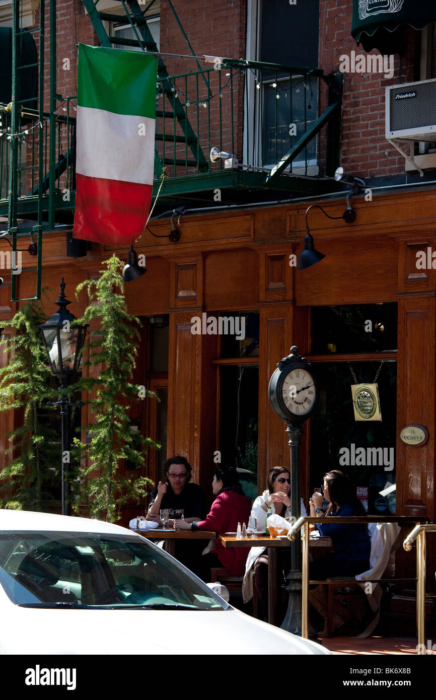 Restaurant in Little Italy, New York City Stock Photo - Alamy