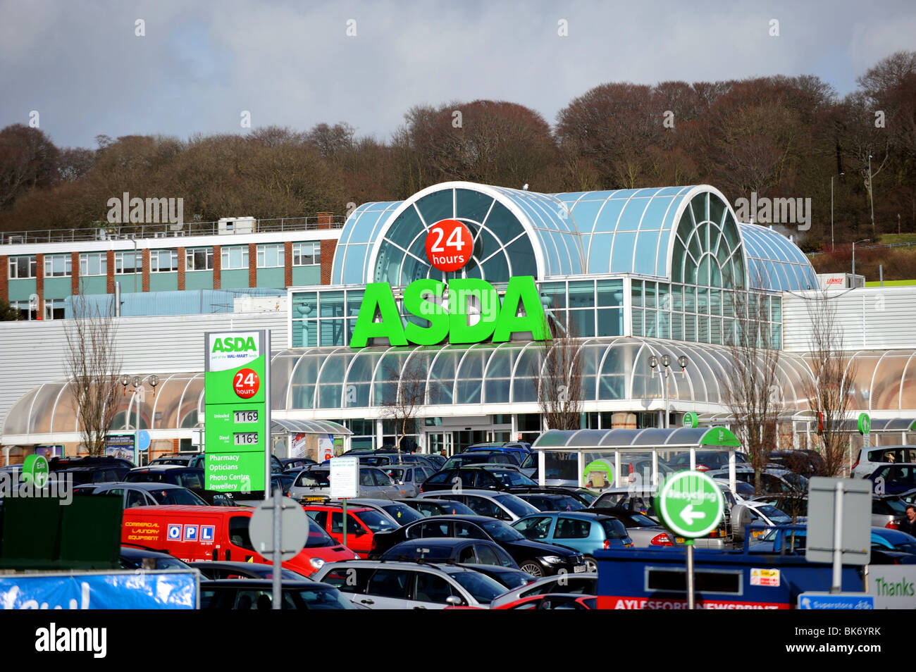 ASDA supermarket store sign in Hollingbury Brighton UK Stock Photo