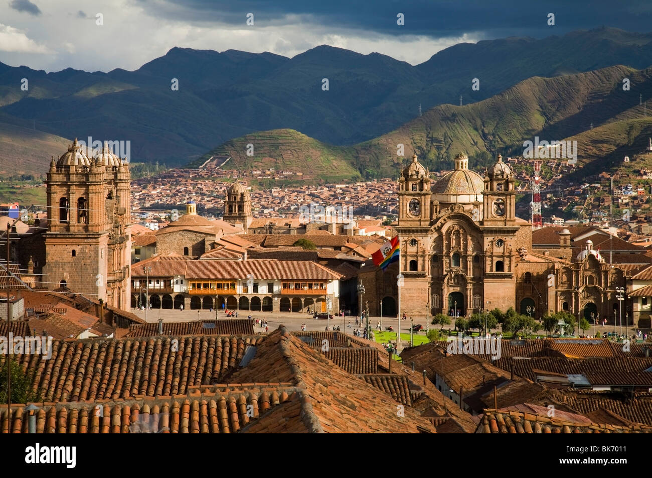Plaza De Armas In Cusco, Peru Stock Photo Alamy