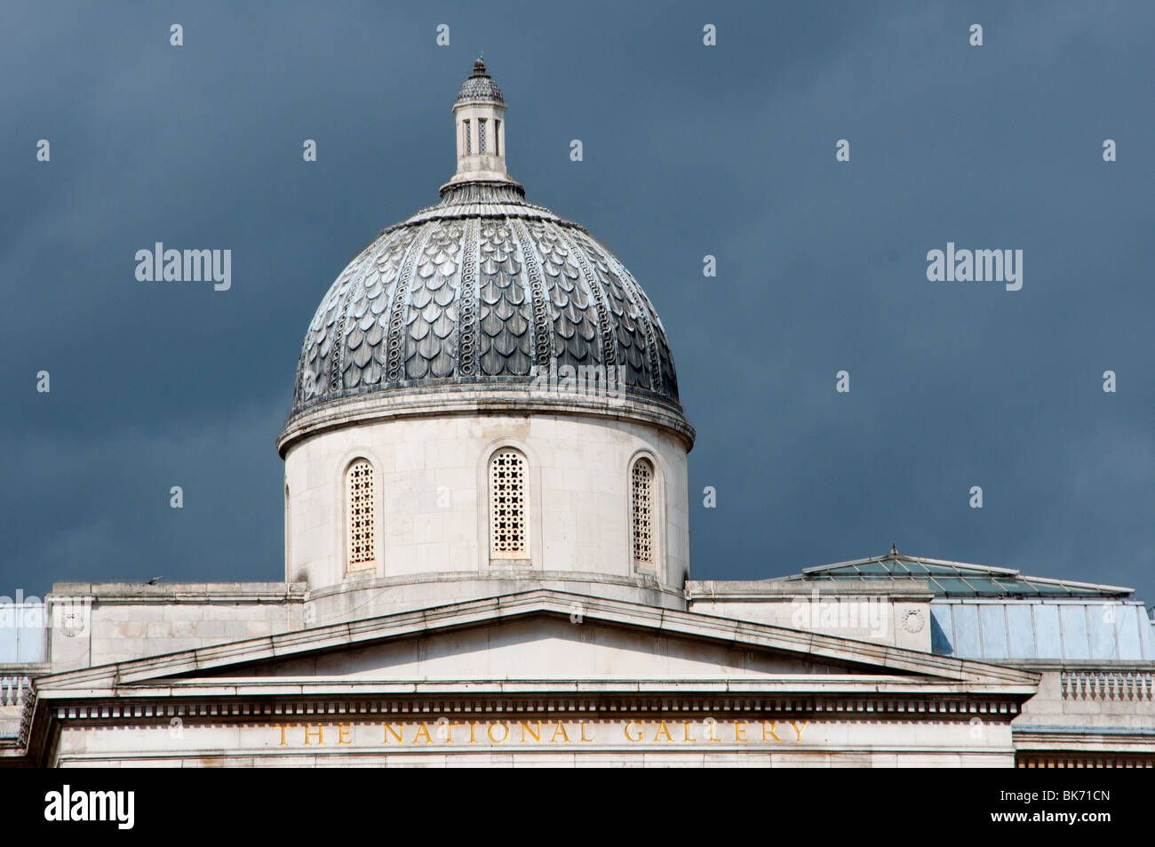 National Gallery dome Stock Photo