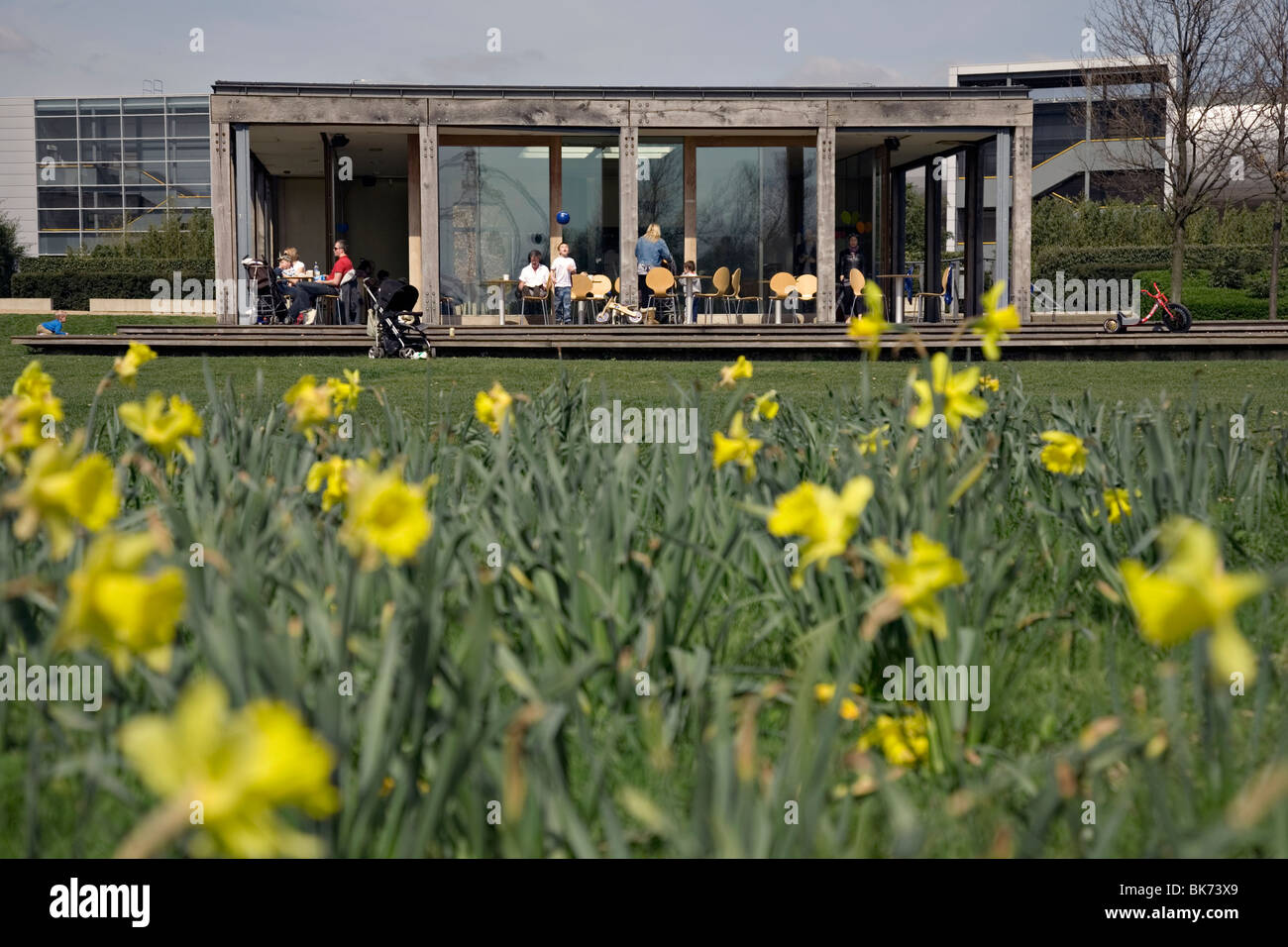 thames barrier park in east london Stock Photo