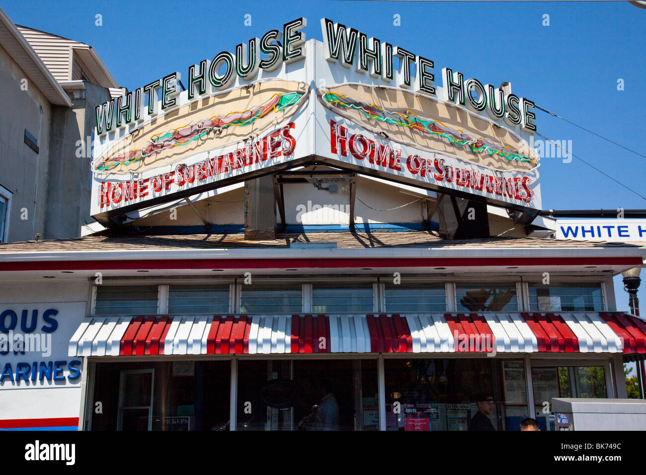 White House Submarine Sandwich shop in Atlantic City, NJ Stock Photo