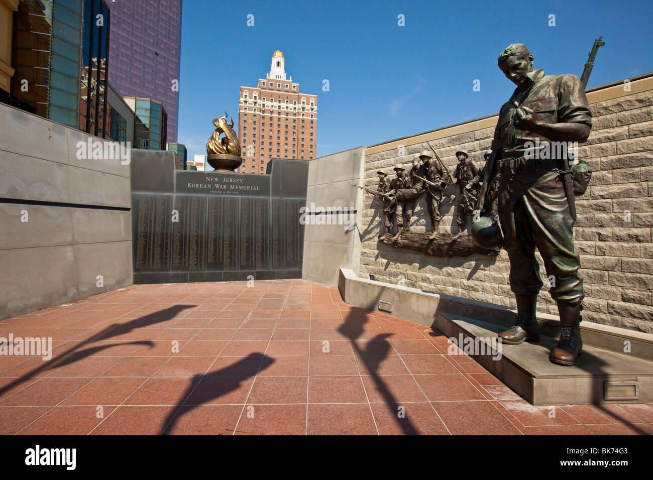 New Jersey Korean War Memorial in Atlantic City Stock Photo