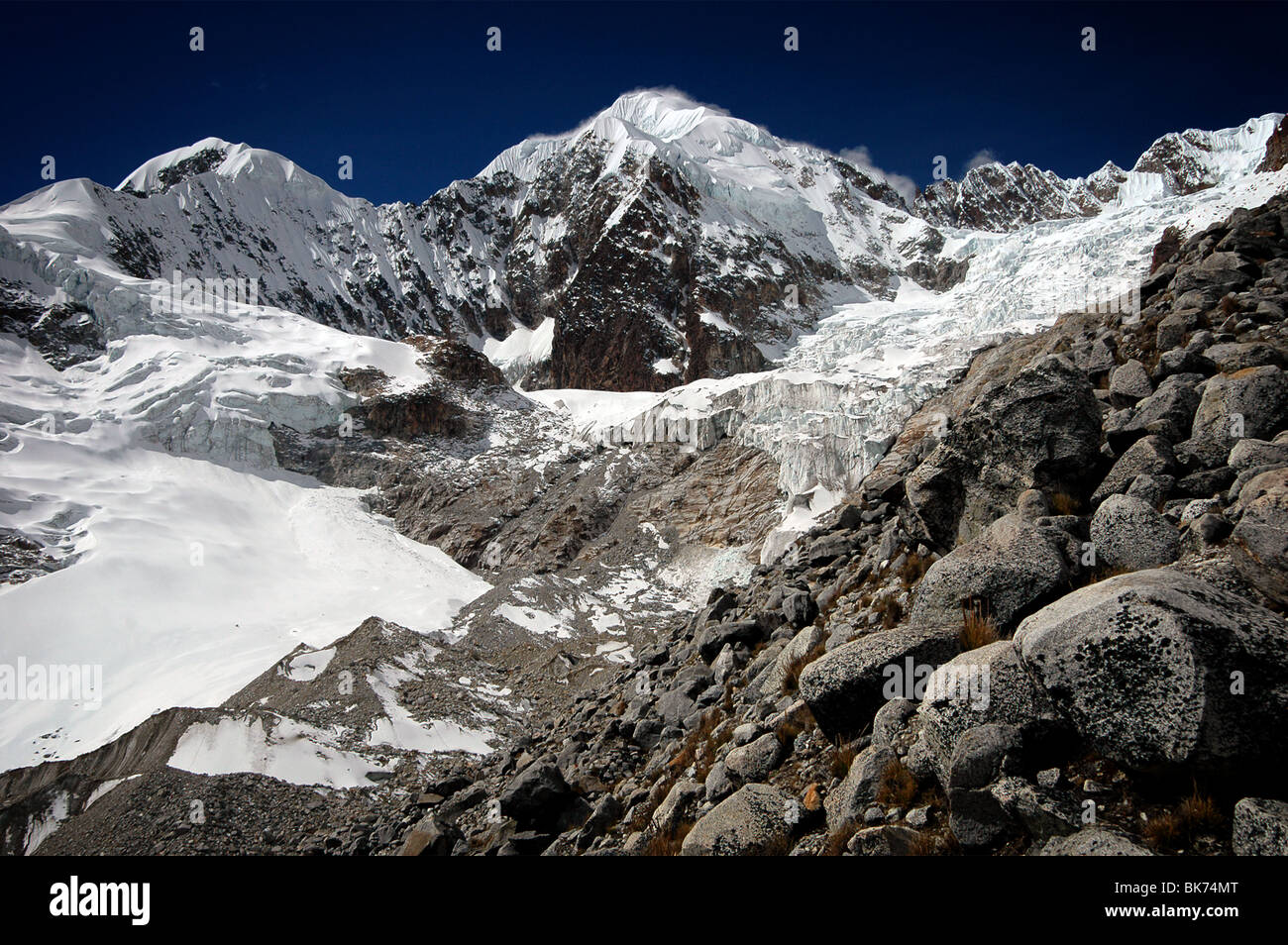 Scene from the Cordillera Real in Bolivia Stock Photo - Alamy