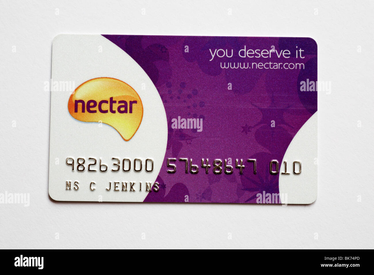 Nectar card new style isolated on white background Stock Photo Alamy