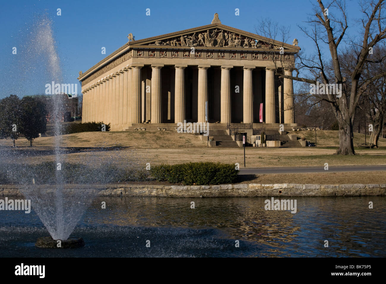 Parthenon replica in Nashville, Tennessee Stock Photo