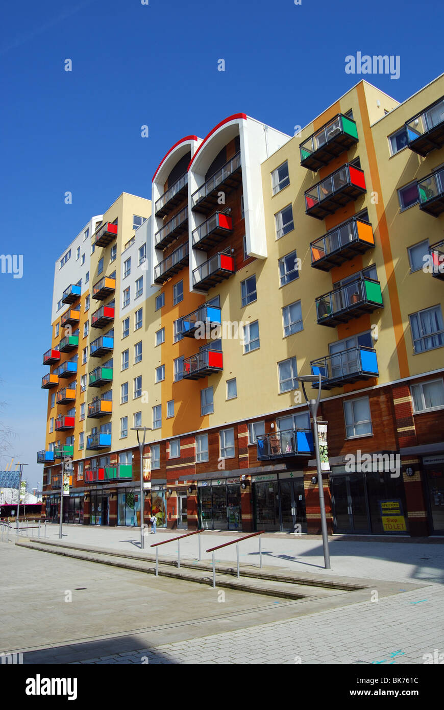 Greenwich Millennium Village housing flats modern Stock Photo Alamy