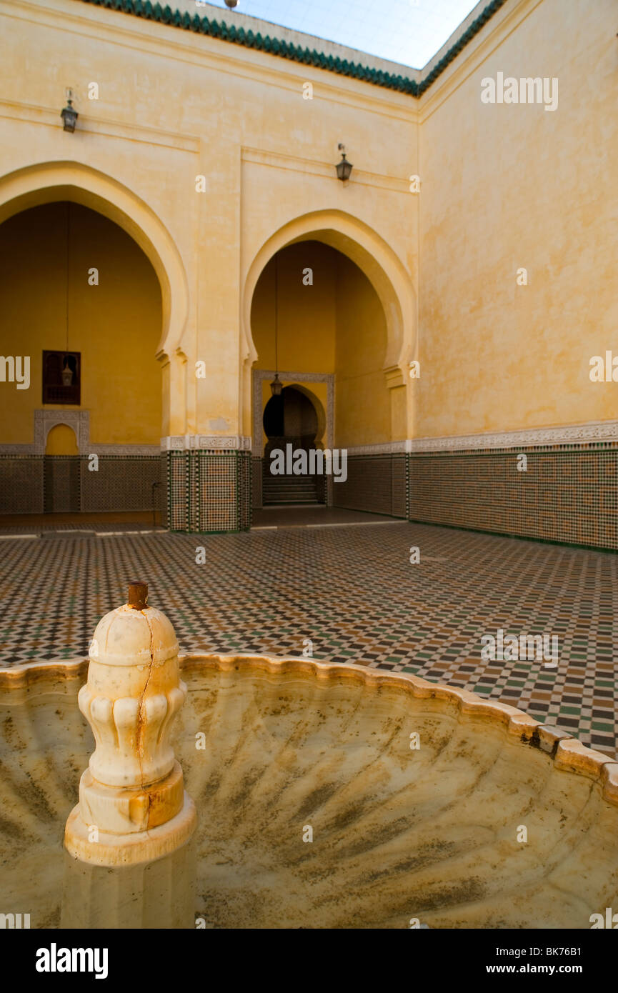 Mausoleum of Moulay Ismail, Meknes, Morocco. Stock Photo