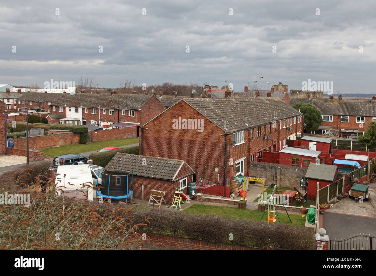 Castle Ward housing estate in Flint, Flintshire, North Wales in the