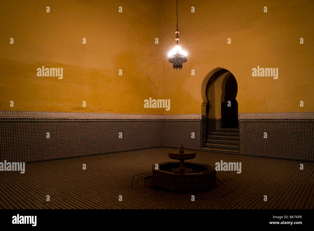 Mausoleum of Moulay Ismail, Meknes, Morocco. Stock Photo