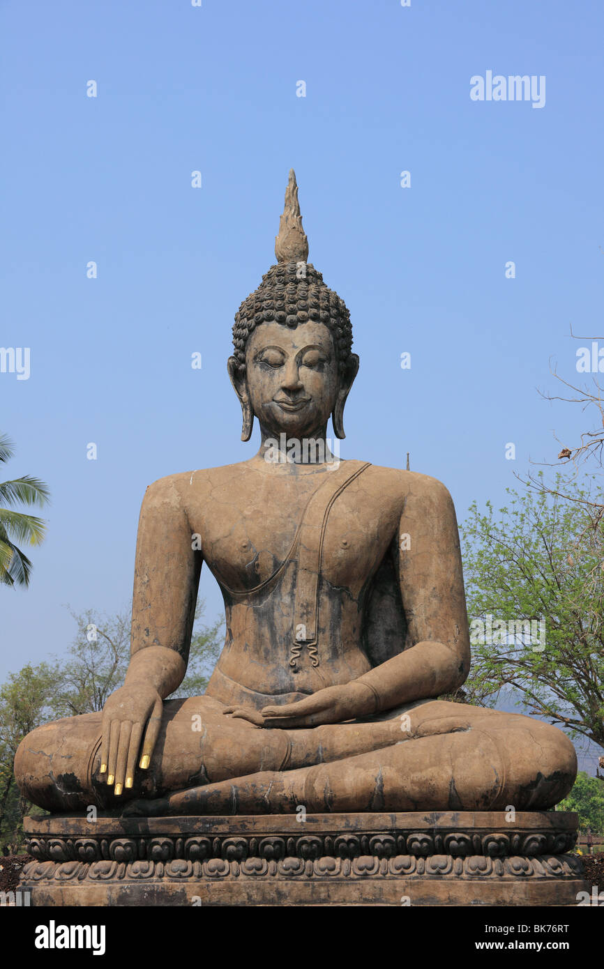 Wat Mahathat at Sukhothai, Thailand Stock Photo