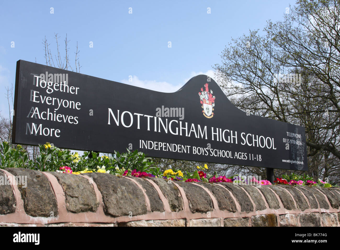Nottingham High School for Boys, Nottingham, England, U.K. Stock Photo