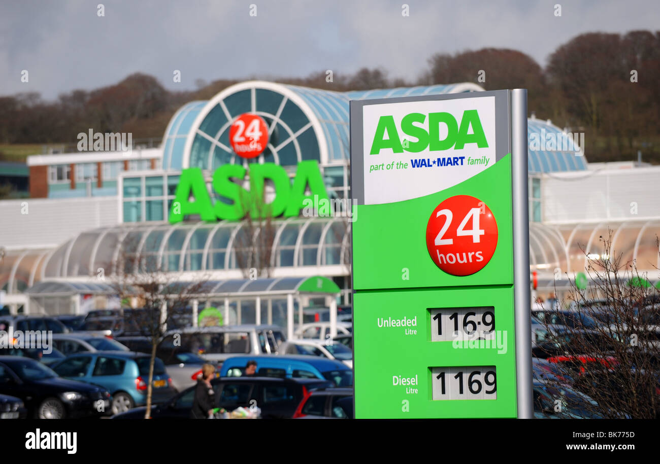 ASDA supermarket store sign in Hollingbury Brighton Stock Photo