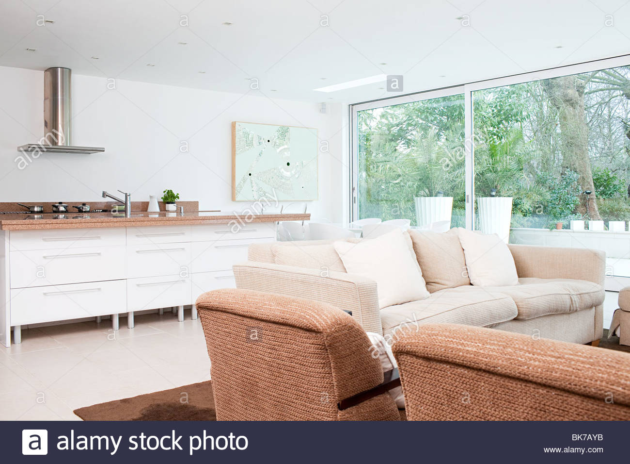 Open Plan Kitchen Stock Photos & Open Plan Kitchen Stock Images - Alamy - Open Plan Loft Kitchen
