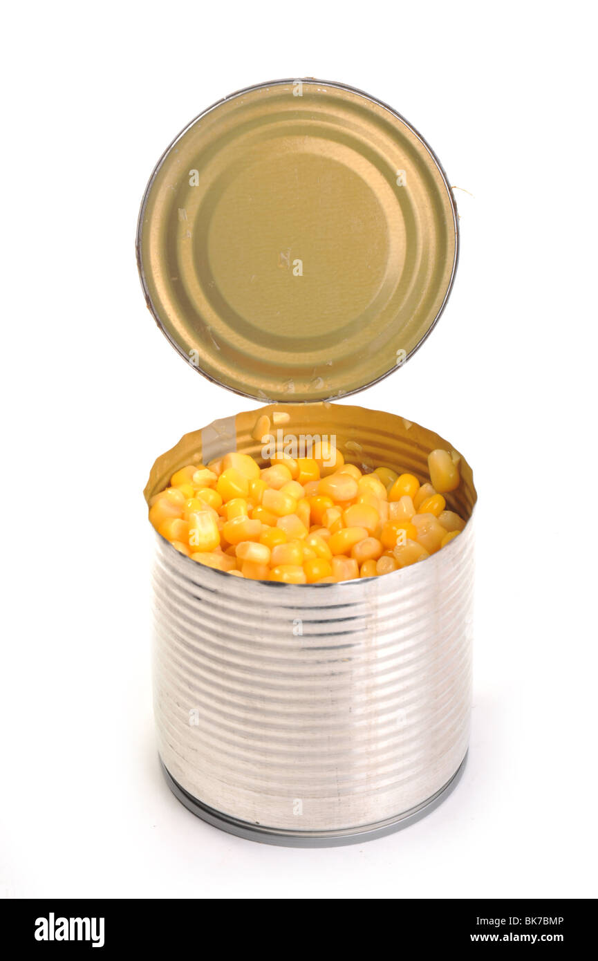 Sweet corn in a can Stock Photo