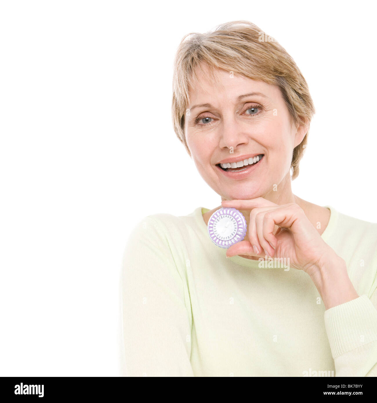 Hormone replacement therapy pills Stock Photo