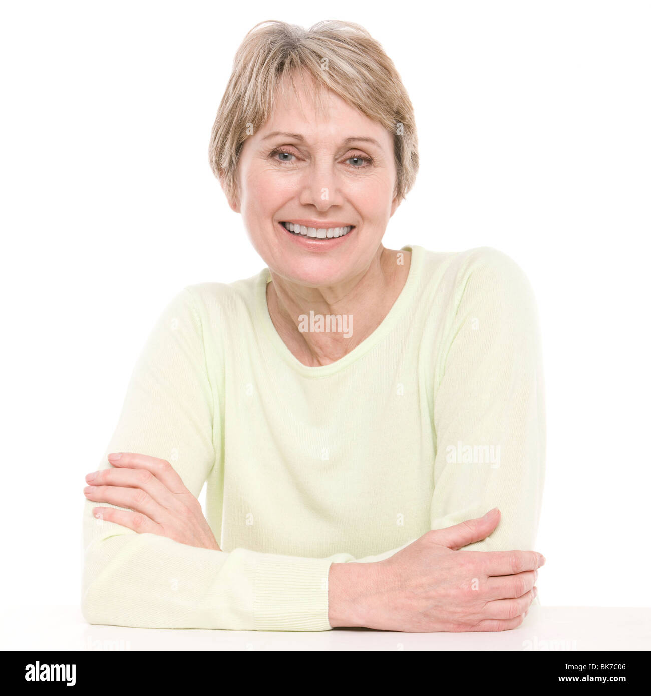 Smiling senior woman Stock Photo
