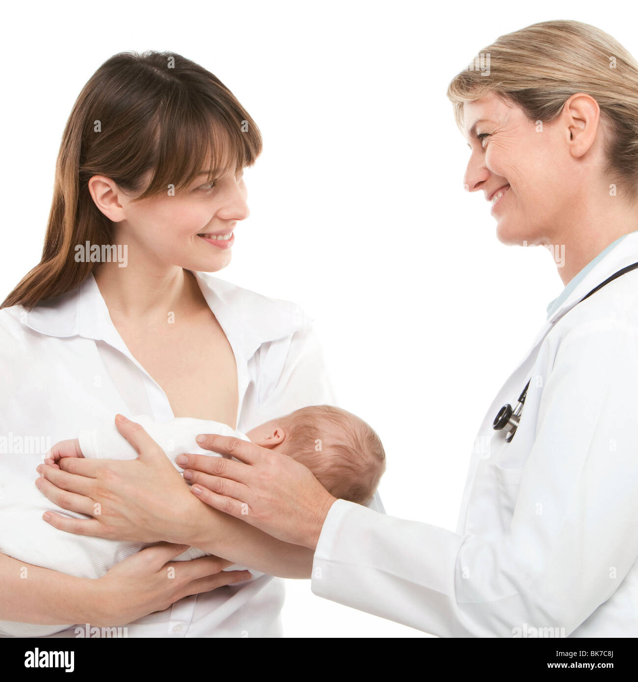 Breastfeeding advice Stock Photo