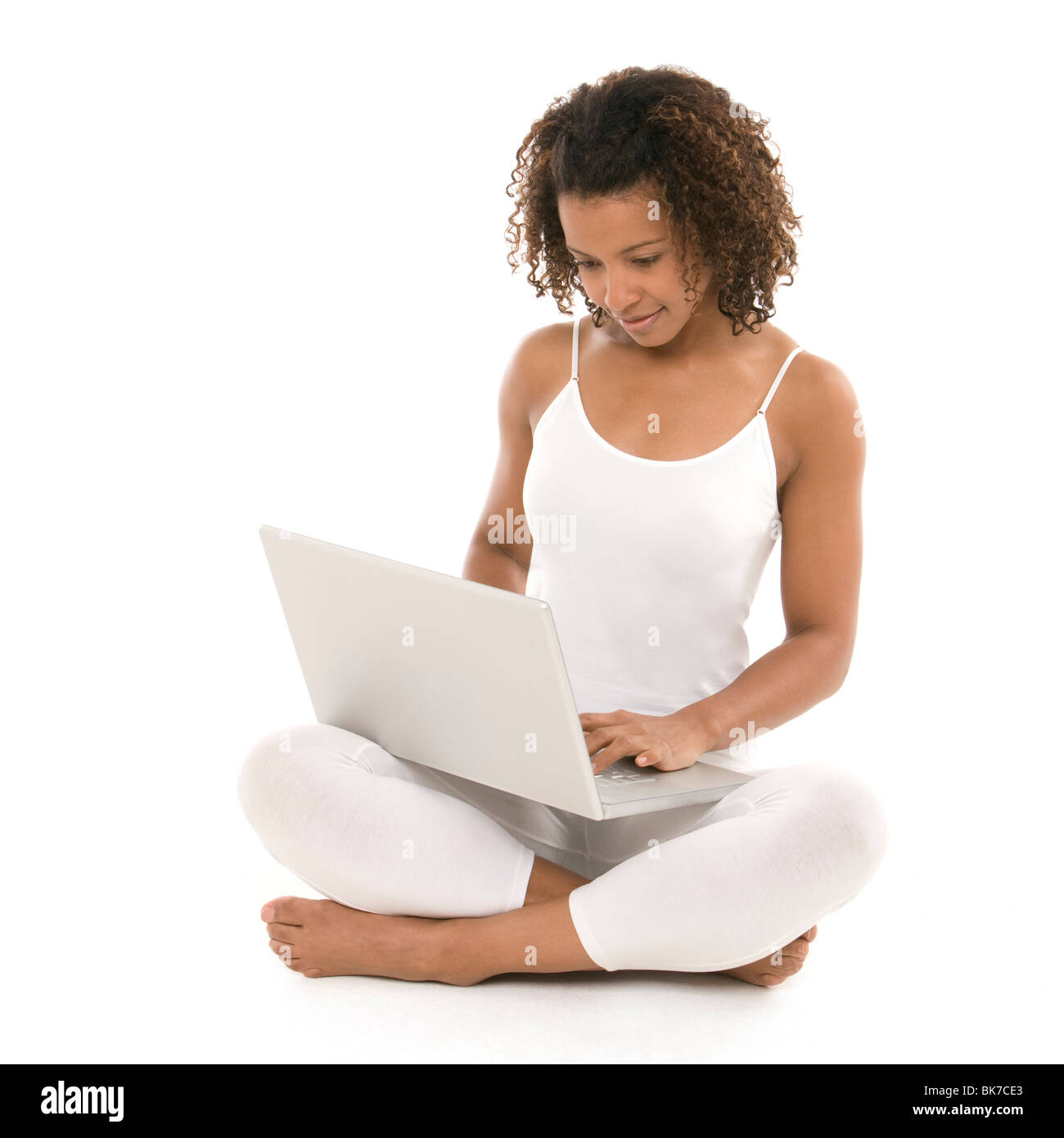 Laptop use Stock Photo