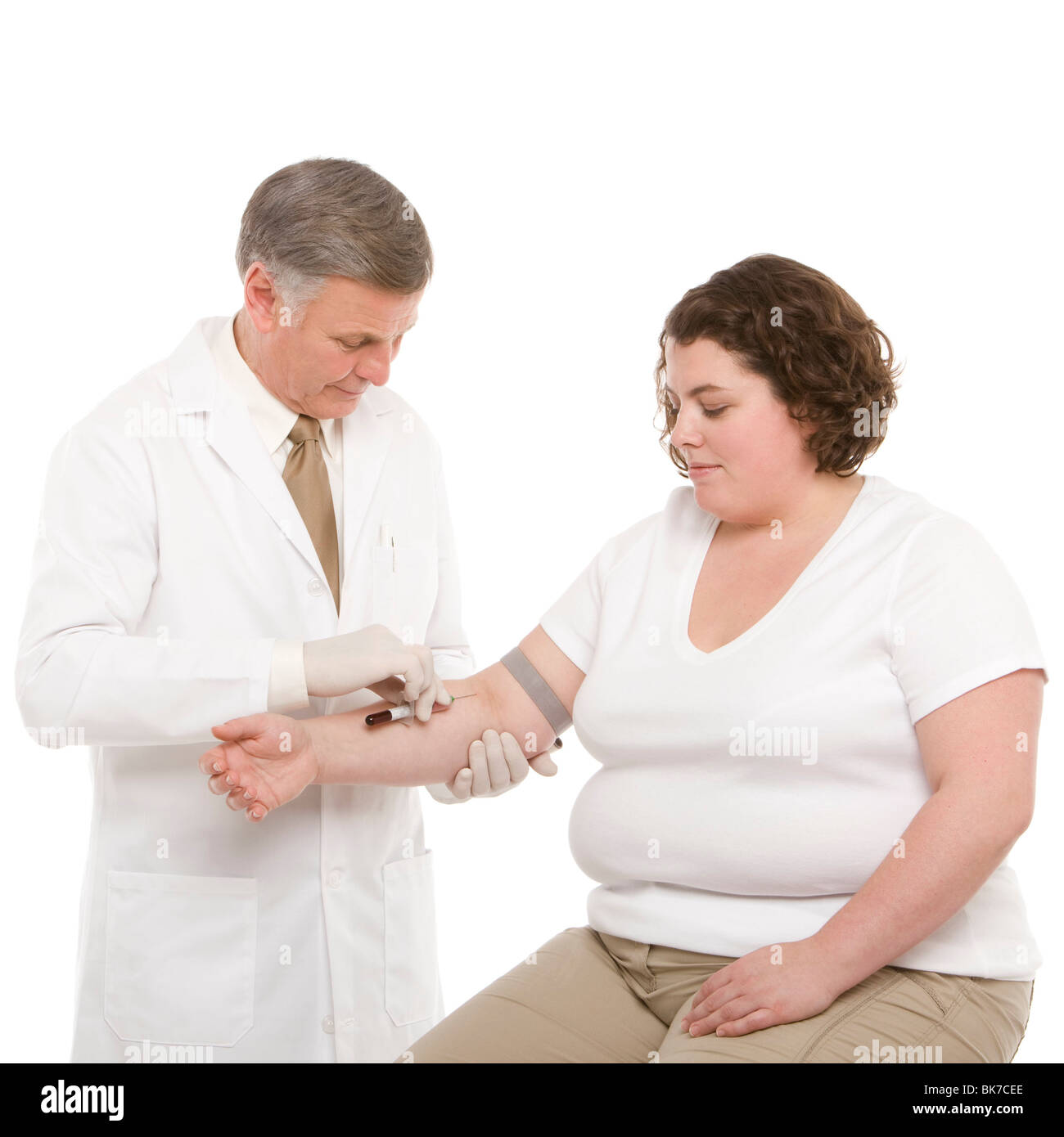 Taking blood sample Stock Photo Alamy