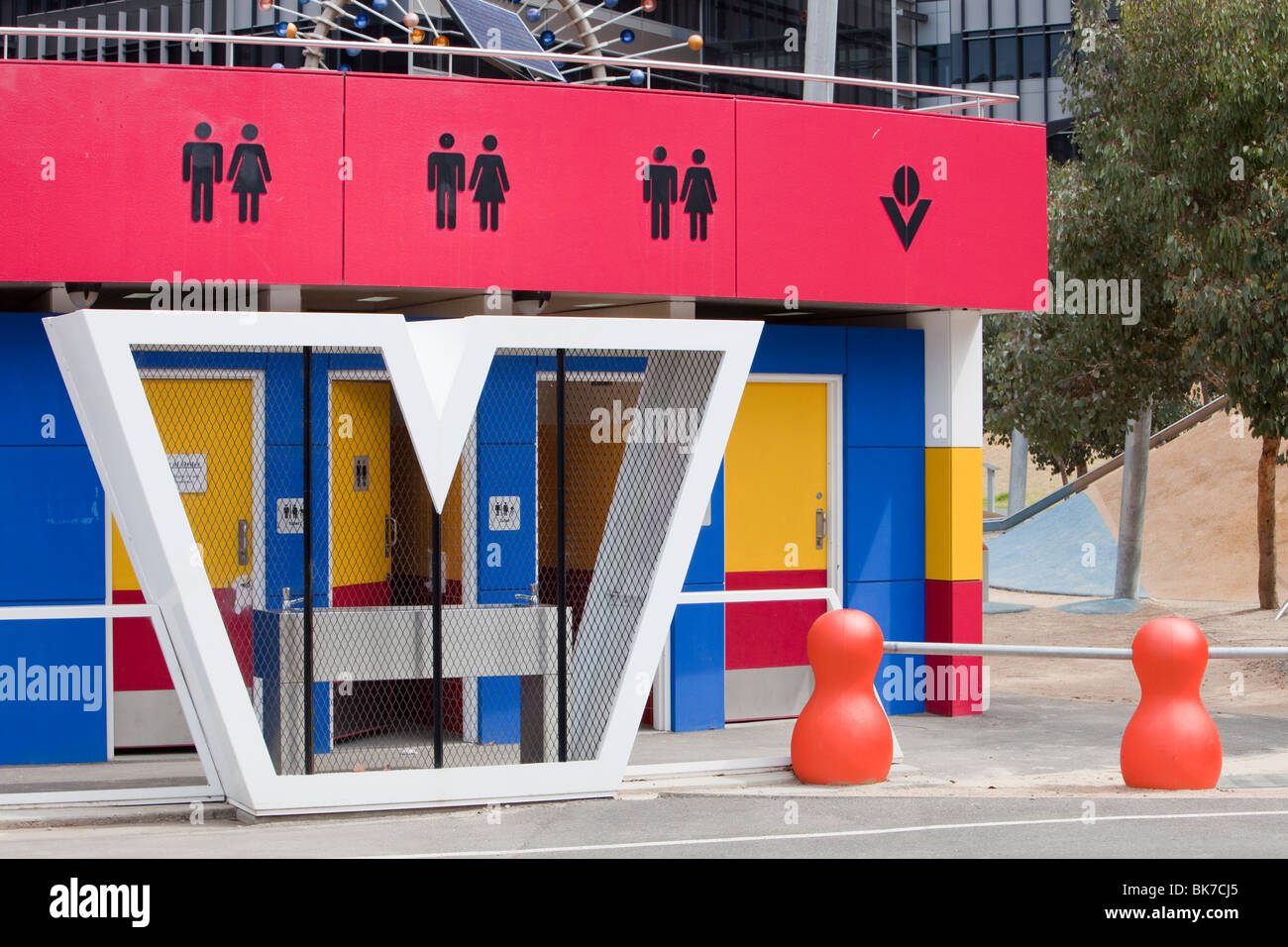 Modern public toilets in Melbourne, Australia Stock Photo Alamy