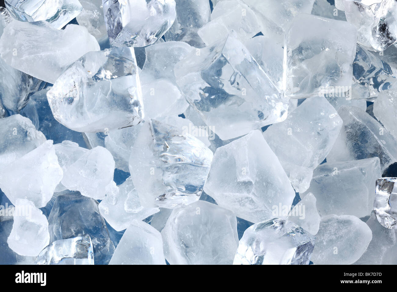 Background in the form of ice cubes Stock Photo