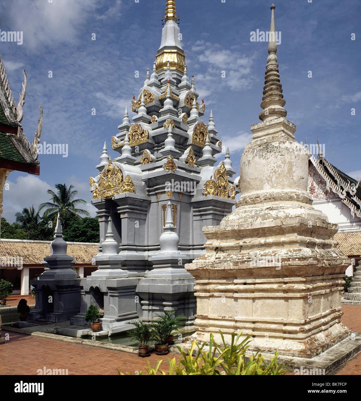 Wat Mahathat in Chaiya, Thailand, Southeast Asia, Asia Stock Photo