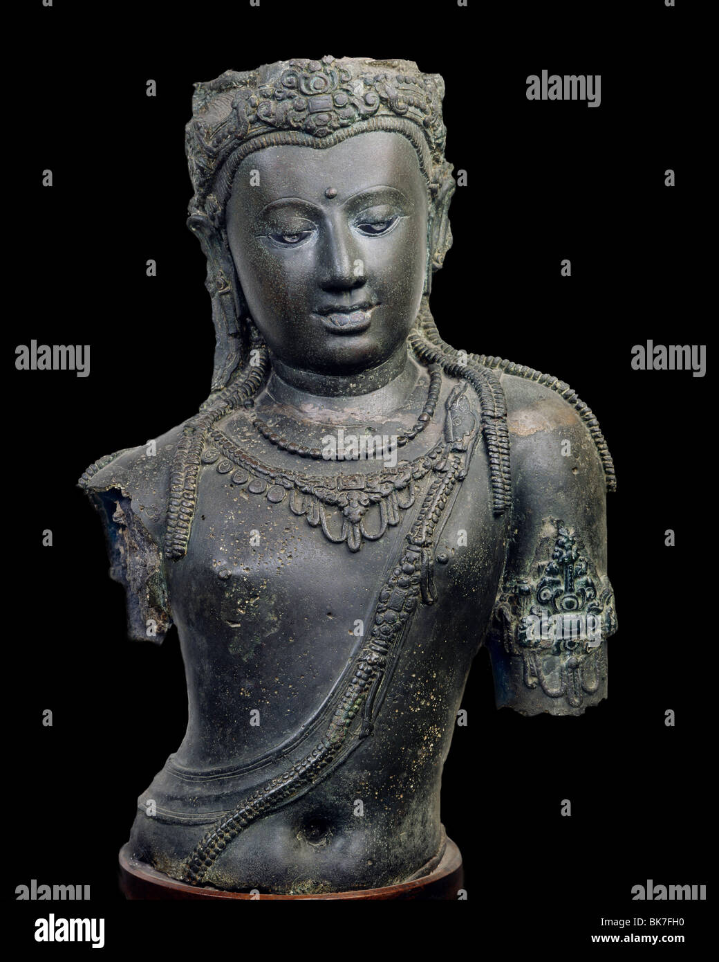 Life sized image of Bodhisattva Padmapani, National Museum, Bangkok, Thailand, Southeast Asia, Asia Stock Photo